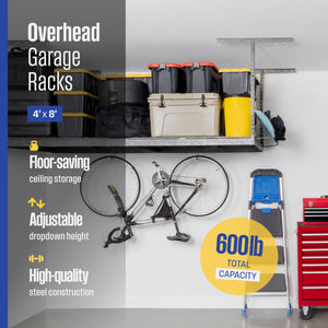 4' x 8' Overhead Garage Storage Rack