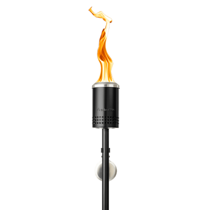 Solo Stove Mesa Torch | Backyard Torch for Outside, 5 Hour Burn Time, Cold-Rolled Steel, Incl. Ground Stake, Fuel Funnel, and 3 Wicks, Adjustable Height: 37.75-52.5 in, Fuel Capacity: 21 fl oz - TRAPSKI, LLC