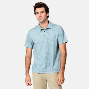Men's SunFree UPF Printed Polo Shirt