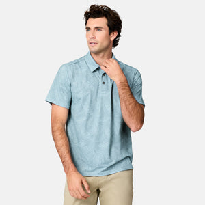 Men's SunFree UPF Printed Polo Shirt
