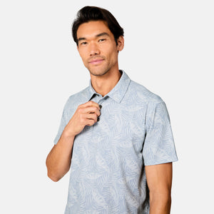 Men's SunFree UPF Printed Polo Shirt