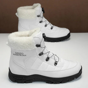 Mens Winter Snow Boots – Warm Durable Outdoor Shoes