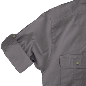 Trail Shirt for Men with Embroidered Buffalo Logo - L/Sleeve