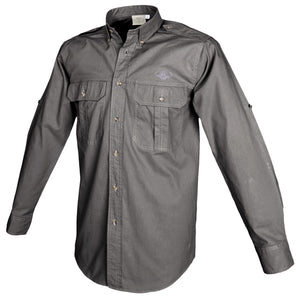 Trail Shirt for Men with Embroidered Buffalo Logo - L/Sleeve