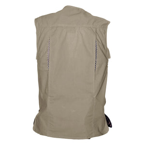 Vent Back Livingstone Vest for Men - Khaki
