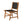 Sava Indoor Outdoor Armless Dining Side Chair in Black Webbing