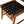 Sava Indoor Outdoor Armless Dining Side Chair in Black Webbing