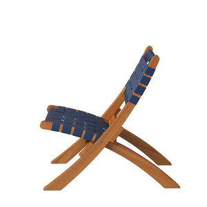 Sava Folding Outdoor Chair, Navy Blue