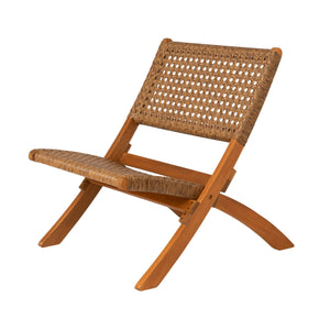 Sava Outdoor Folding Chair with All Weather Wicker Weave