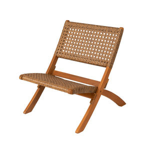 Sava Outdoor Folding Chair with All Weather Wicker Weave