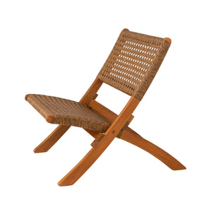 Sava Outdoor Folding Chair with All Weather Wicker Weave