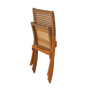 Sava Outdoor Folding Chair with All Weather Wicker Weave