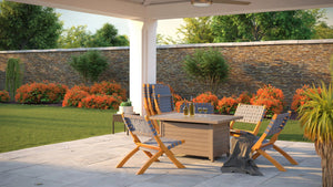 Sava Folding Outdoor Chair, Gray