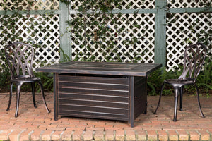 Sawyer 48" Rectangular Aluminum Convertible Gas Fire Pit Table
