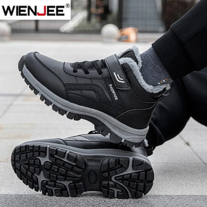 Mens Waterproof Winter Snow Boots – Warm Durable Outdoor Shoes
