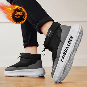 Mens Winter Velvet Ankle Boots – Warm Stylish Winter Shoes