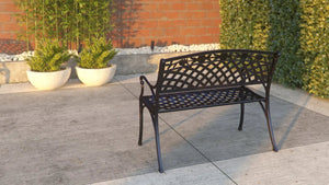 Scarlet Aluminum Patio Bench