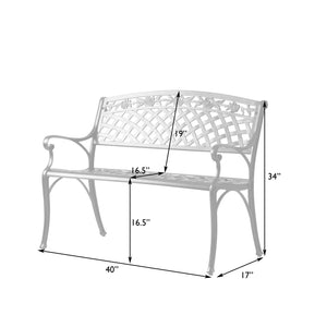 Scarlet Aluminum Patio Bench
