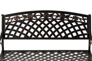 Scarlet Aluminum Patio Bench