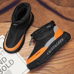 Mens Winter Velvet Ankle Boots – Warm Stylish Winter Shoes