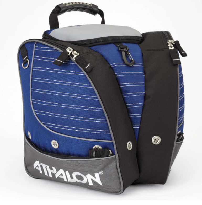 Athalon Tri-Athalon Kids Personalizeable Kids Boot Bag /Backpack for Skiing, Snowboarding, Holds Boots, Helmet, Goggles, Gloves - TRAPSKI, LLC