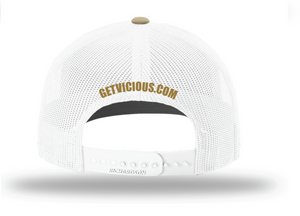 Vicious Logo - Khaki/White