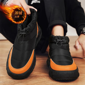 Mens Winter Velvet Ankle Boots – Warm Stylish Winter Shoes
