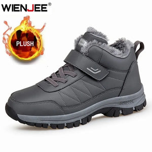 Mens Waterproof Winter Snow Boots – Warm Durable Outdoor Shoes