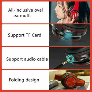 B39 Head-mounted Wireless Bluetooth Headphones With Mic Noise Cancelling Headsets Stereo Sport Gaming Earphones New