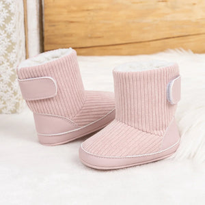 Newborn Baby Winter Boots – Soft Corduroy Booties