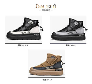 Mens Winter Ankle Boots – Warm Durable Outdoor Shoes