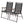 Set of 2 Patio Folding Sling Back Camping Deck Chairs