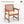 Set of 2 Patio Solid Wood Dining Chairs with Cushions and Slatted Seat
