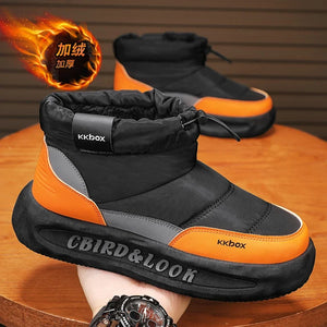 Mens Winter Velvet Ankle Boots – Warm Stylish Winter Shoes