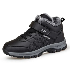 Mens Waterproof Winter Snow Boots – Warm Durable Outdoor Shoes
