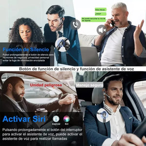 Wireless Headphones Bluetooth Headset With Microphone Earphones  Handsfree Noise Canceling Audifonos Talking Business Driving