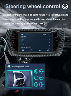 7" Touchscreen Car Stereo Head Unit For Seat Ibiza 6j 2009 - 2013 Multimedia Player GPS Navigation Carplay Android Auto Radio