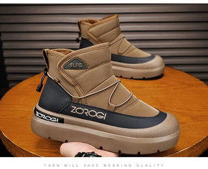 Mens Winter Ankle Boots – Warm Durable Outdoor Shoes
