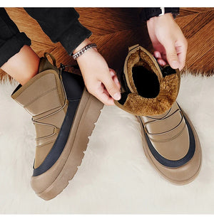 Mens Winter Ankle Boots – Warm Durable Outdoor Shoes