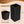 Sierra Square Wicker Planter 2-piece Set in Black