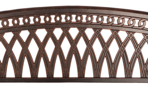 Simone Cast Aluminum Bench