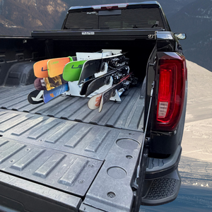 PRE-ORDER Special Edition White/Blue: TRAPSKI All Mountain/Race/XC Ski and Standard Stance Snowboard Rack