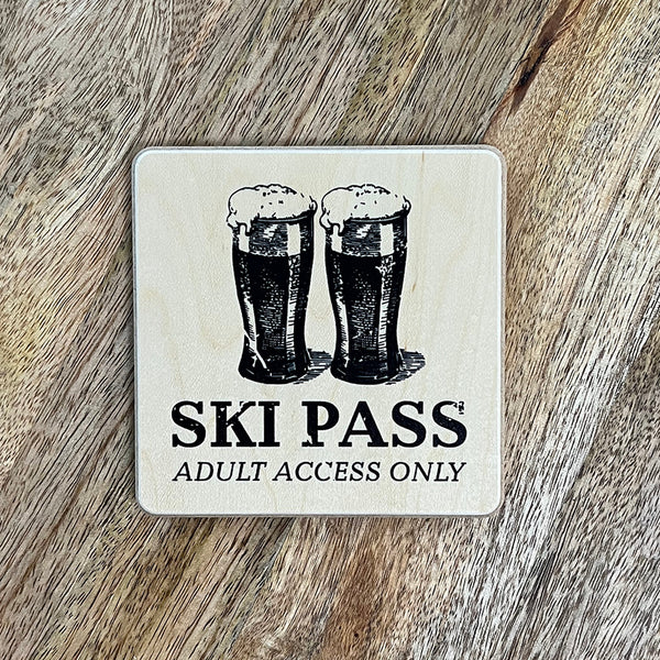 Ski Signage Coaster