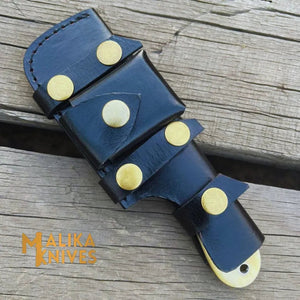 Camel Bone Skinner Knife with leather Sheath