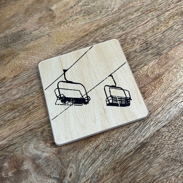 Ski Signage Coaster