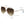 Smaller Cristina - Tangle Free - Faded Brown Aviator Sunglasses Gold
