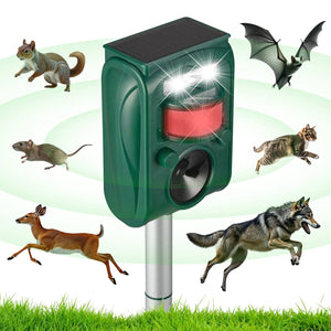 Solar Ultrasonic Outdoor Animal Repellent