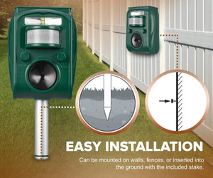 Solar Ultrasonic Outdoor Animal Repellent