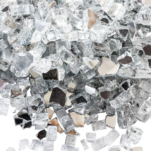 Crystal Clear Reflective Fire Glass