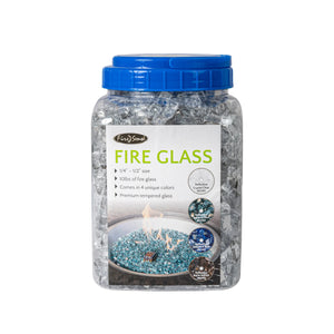 Crystal Clear Reflective Fire Glass